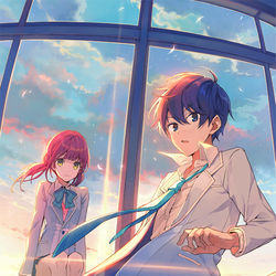 This is a pixiv picture whose title is ねらわれた学園.