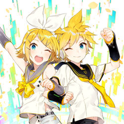 This is a pixiv picture whose title is リンレン.