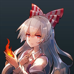 This is a pixiv picture whose title is 藤原妹紅.