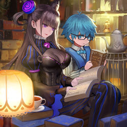This is a pixiv picture whose title is 紫式部.
