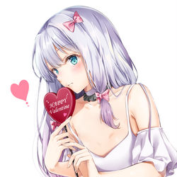 This is a pixiv picture whose title is 兄さん、どうせ…チョコ誰からも貰ってないでしょ？.