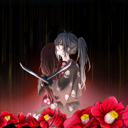 This is a pixiv picture whose title is 赤い花.