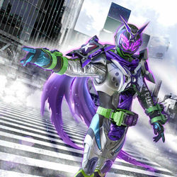 This is a pixiv picture whose title is 仮面ライダーウォズ　フューチャリングシノビ.