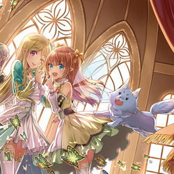 This is a pixiv picture whose title is 【夏の夜の妖精物語】表紙絵メイキング.