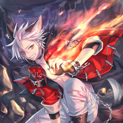 This is a pixiv picture whose title is がおー.