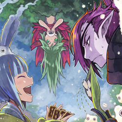 This is a pixiv picture whose title is 【PFLS】闇と商人と宇宙人といのち【エルダーグラン】.