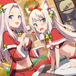 This is a pixiv picture whose title is クリスマスヨークタウン＆ハムマン.