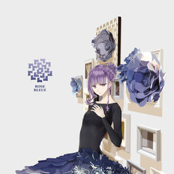 This is a pixiv picture whose title is 青い薔薇のバレリーナ.