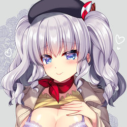 This is a pixiv picture whose title is 鹿島ぱい.
