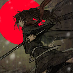 This is a pixiv picture whose title is 刀.