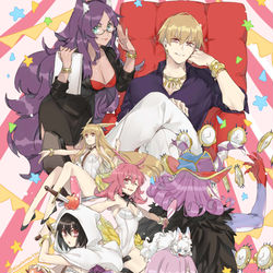 This is a pixiv picture whose title is FGO ギル樣中心13(女体化あり).