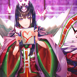 This is a pixiv picture whose title is 紫式部.