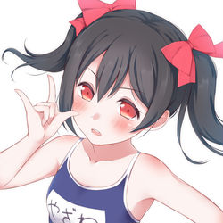 This is a pixiv picture whose title is にこちゃん.