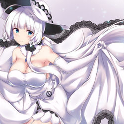 This is a pixiv picture whose title is 【アズレン】イラストリアス.