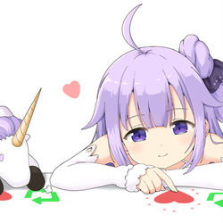 This is a pixiv picture whose title is ユニコーンちゃん.