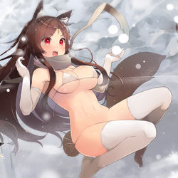 This is a pixiv picture whose title is 犬喜べないぐらいさむい.