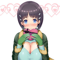 This is a pixiv picture whose title is バレンタイン直葉2019.