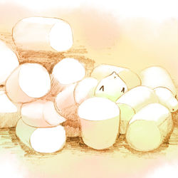 This is a pixiv picture whose title is マシュマロベッド.