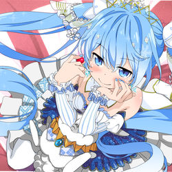 This is a pixiv picture whose title is 雪ミク２０１９.