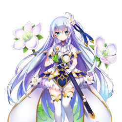 This is a pixiv picture whose title is 【フラワーナイトガール】バイカソウ.