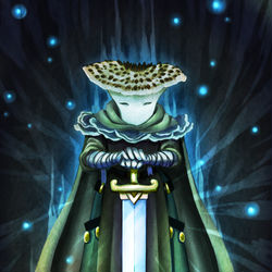 This is a pixiv picture whose title is 【PFLS】ランスロット・アズプラタス【菌環騎士団】.
