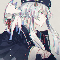 This is a pixiv picture whose title is 白山吉光.