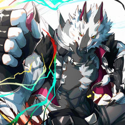 This is a pixiv picture whose title is 強者.