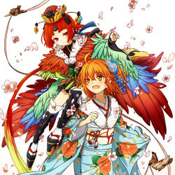 This is a pixiv picture whose title is 紅閻魔ちゃんとぐだ子.