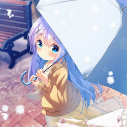 This is a pixiv picture whose title is 雪桜チノ.