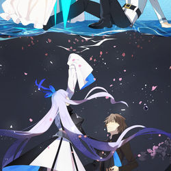 This is a pixiv picture whose title is 白鳥が飛び立つ日.