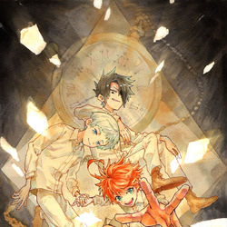 This is a pixiv picture whose title is 約束のネバーランド.