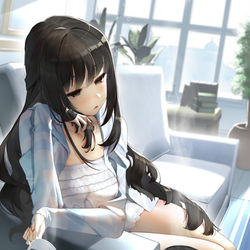 This is a pixiv picture whose title is まだ眠い女の子.