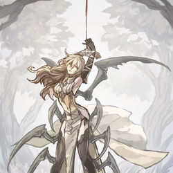 This is a pixiv picture whose title is 【PFLS】人喰い蜘蛛のアクネフィラ【エルダーグラン】.