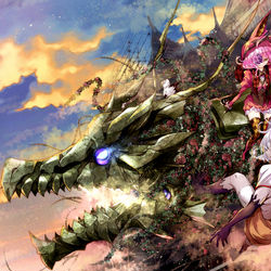 This is a pixiv picture whose title is 【PFLS】華竜『躑躅』【エルダーグラン】.