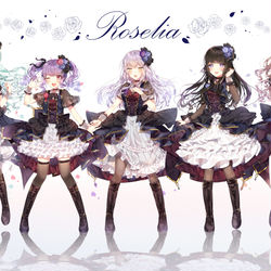 This is a pixiv picture whose title is Roselia「Hitze」.