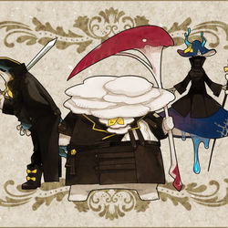 This is a pixiv picture whose title is 【PFLS】キノコ似の魔族たち【ホースヒルの戦い】.