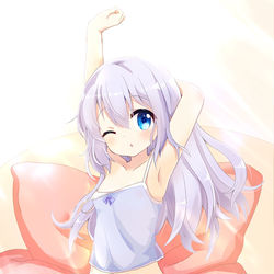 This is a pixiv picture whose title is 下着チノちゃん.