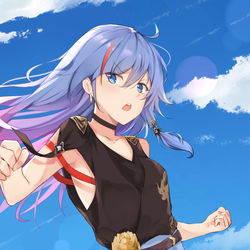 This is a pixiv picture whose title is 浮华.
