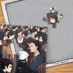 This is a pixiv picture whose title is 2ピース.