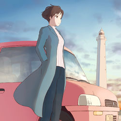 This is a pixiv picture whose title is 冬の朝.