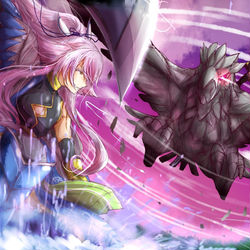 This is a pixiv picture whose title is 【PFLS】夜霧啄む石の鳥【ブルーランドの戦い】.