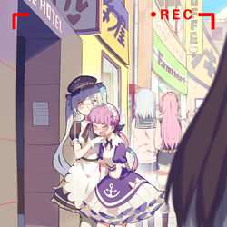 This is a pixiv picture whose title is めあくあ炎上.