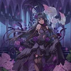 This is a pixiv picture whose title is Homura Akemi wedding.