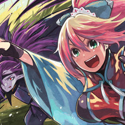 This is a pixiv picture whose title is 【PFLS】疾走する闇【エルダーグラン】.