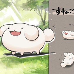 This is a pixiv picture whose title is 【PFLS】すねこすり【モンスター】.