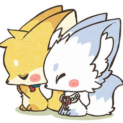 This is a pixiv picture whose title is 【刀剣乱舞】狐と狐.