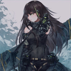 This is a pixiv picture whose title is M4A1 MODIII.