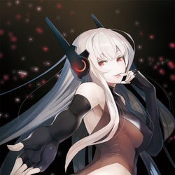 This is a pixiv picture whose title is 銀髪尻娘さん。.