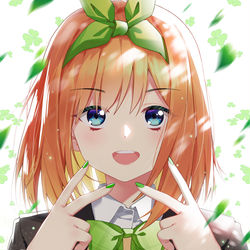 This is a pixiv picture whose title is 四叶.