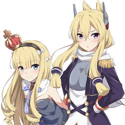 This is a pixiv picture whose title is クイーンエリザベス＆ウォースパイト.